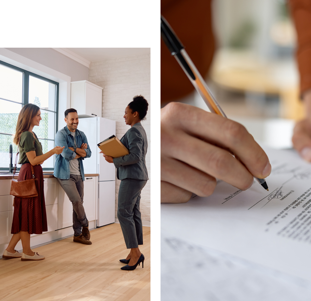 Real estate consultation and agreement signing